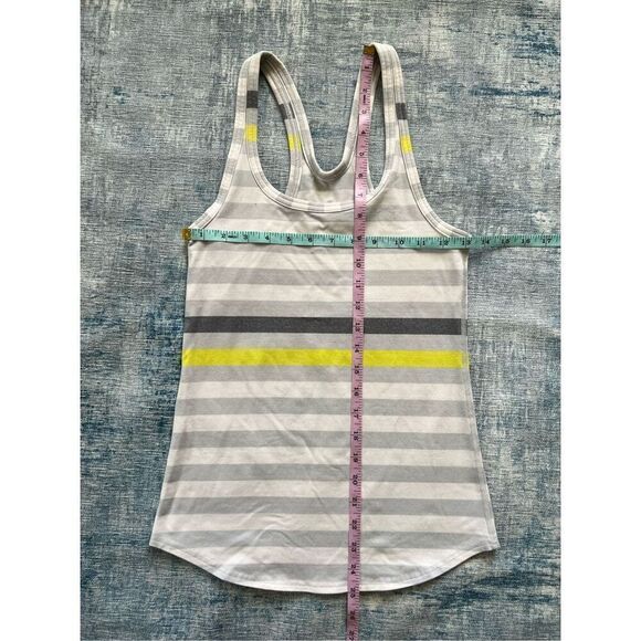 Lululemon Racerback Studio Stripe Tank Top Size 4 - Picture 3 of 6